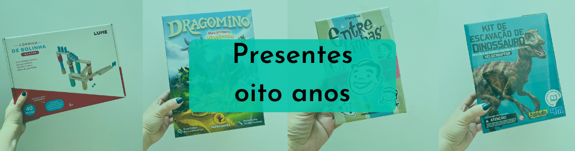 Presente para crianças de oito anos